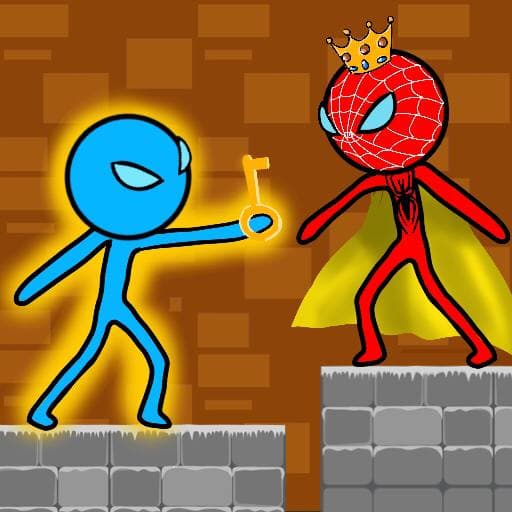 Stickman &amp;&amp; Spider Red and  Blue Adventure 2021 icon