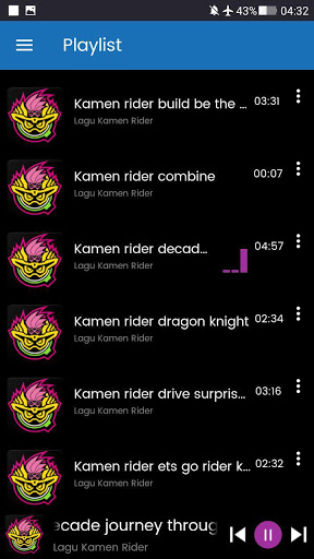 Lagu Kamen Rider Lengkap screenshot 4