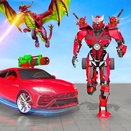 Dragon robot transforming games: New dragon games icon