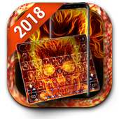 Free Fireskull Keyboard Theme 2018 on 9Apps