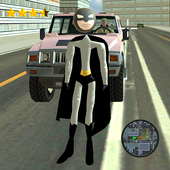 Flying Stickman Bat Rope Hero icon