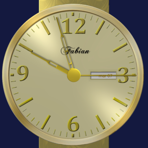 ikon Gold Analog Clock