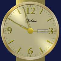 Gold Analog Clock on 9Apps