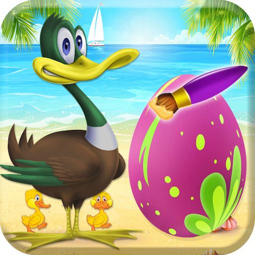 Easter Eggs Hatching Ducks Pet- painting games icon