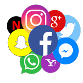All social media and social network icon