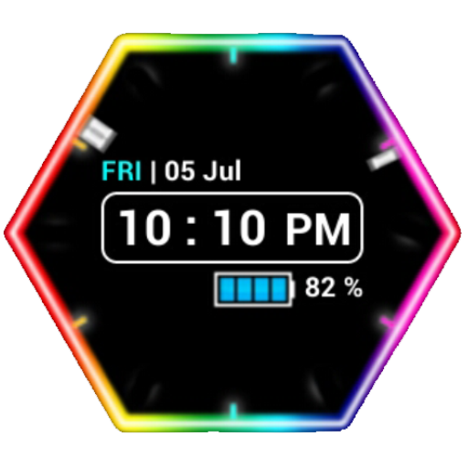 [Pro] Neon Clock أيقونة