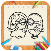 Draw cartoon MDM icon