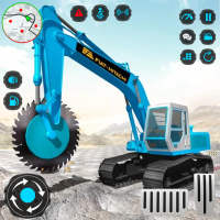 Heavy Excavator Rock Mining