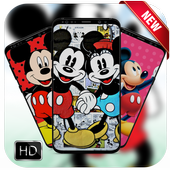 Mickey &amp; Minnie Wallpapers HD : Cartoon أيقونة