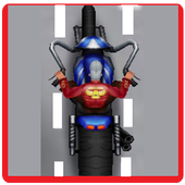 racing moto rider (transit) icon
