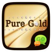 (FREE) GO SMS PURE GOLD THEME on 9Apps