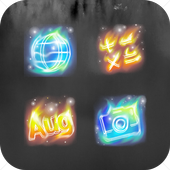 Colorful Shine Fire Icon Pack icon