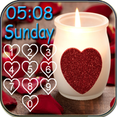 Love Heart Pin Lock icon