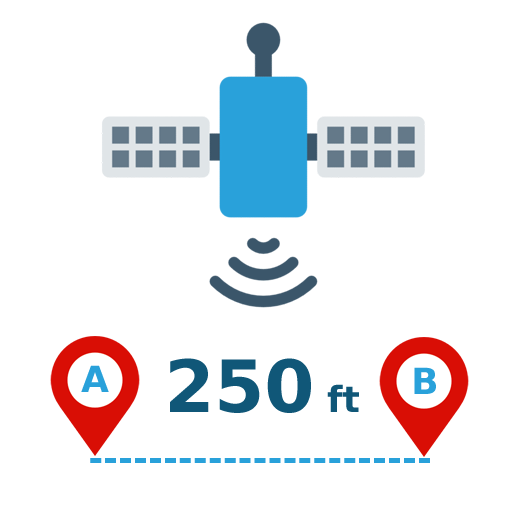 Distance meter (GPS) icon