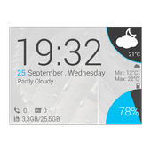HOLO Clock and weather icon