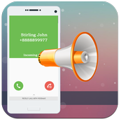 Caller ID-Announcer,Speaker icon