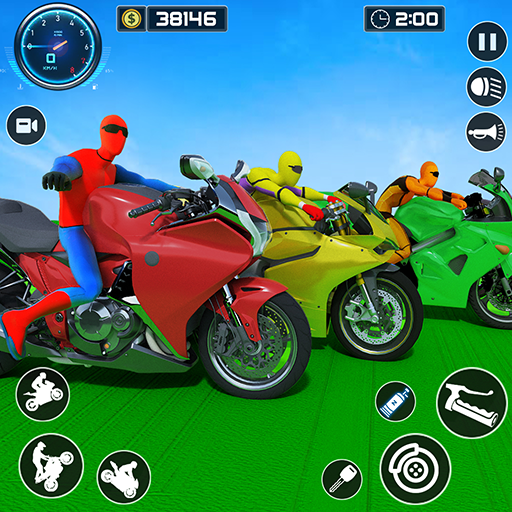 Superhero Bike Mega Ramp Game icon