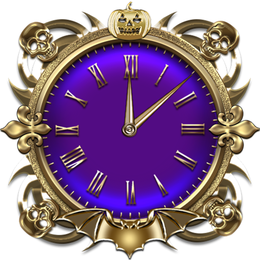 Halloween Clock Widget أيقونة