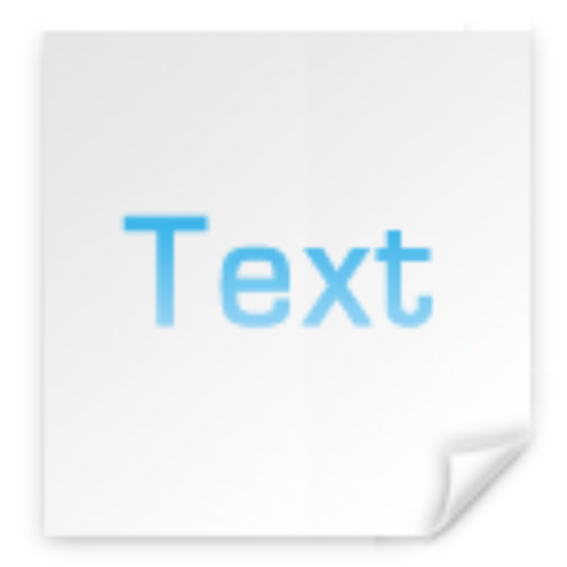 Open As Text icon