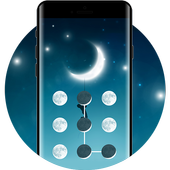 Moon APP Lock Theme Crescent Pin Lock Screen icon