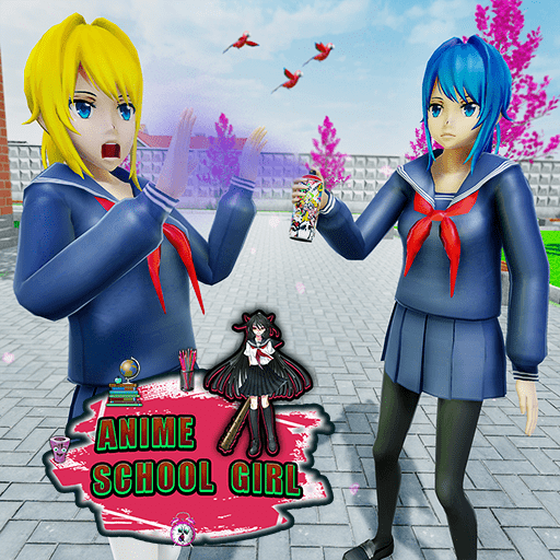 Anime High School Girl Yandere Gangster Games 2021 icon