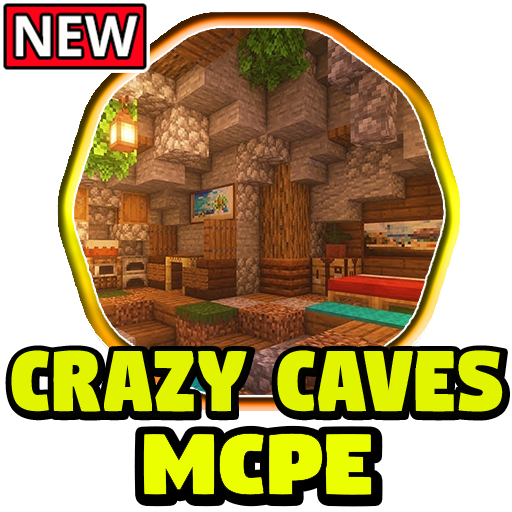 Crazy Caves – Caves &amp; Cliffs Addon Minecraft PE icon