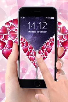 Love Heart Zipper Lock screenshot 4