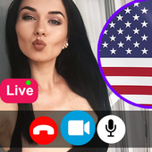 Chat America : chat video Random American Girls us icon