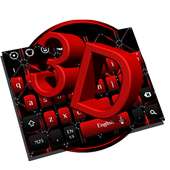 3D Cool Red Electric Current Keyboard Theme on 9Apps