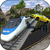 Train vs Car Racing Stunt