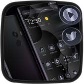 Metal Dark Black Launcher Theme🖤 on 9Apps