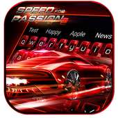 Cool Red Speed Car Keyboard Theme on 9Apps