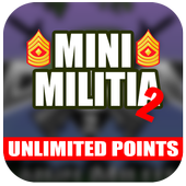 Cheat Mini militia free bullets and points prank icon