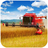 Farmland Large Farm Wheat Harvester Puzzle icon