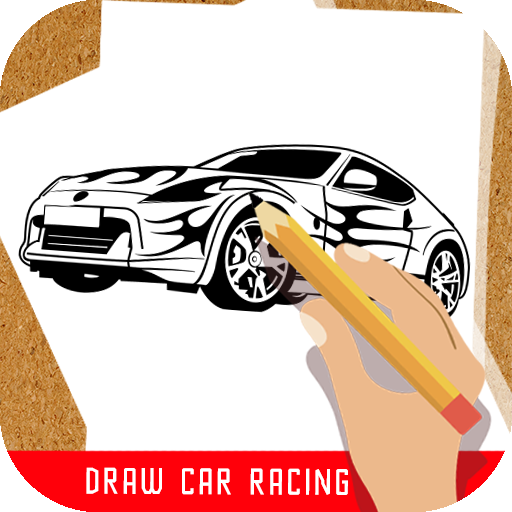 How to draw racing car icon