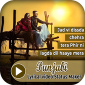 Punjabi Lyrical Video Status Maker icon