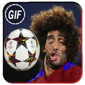Funny clips of football gif icon