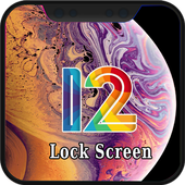 LockScreen Phone XS . Lock Screen OS 12 icon