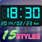 Digital Clock Widget on 9Apps