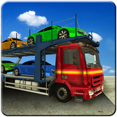Real car transporter 2017 3D Truck simulator game icon
