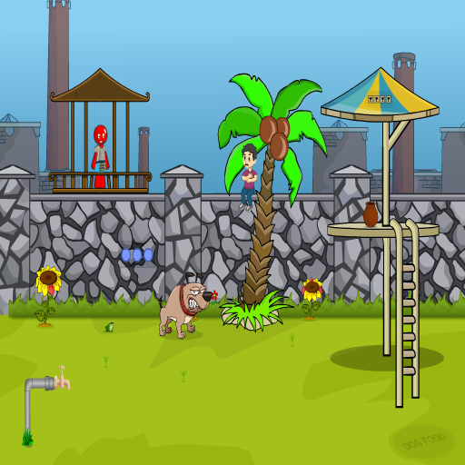 Little Boy Escape From Dog icon