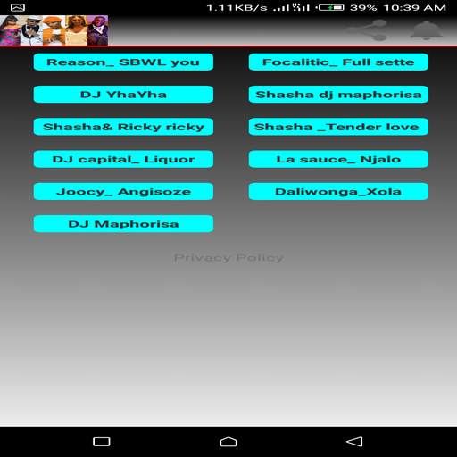South African music download app screenshot 1