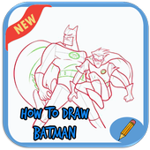 How to Draw Batman icon