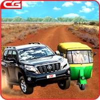 Prado vs Tuk Tuk Auto Rickshaw Racing