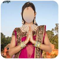 Woman Saree Photo Frames on 9Apps