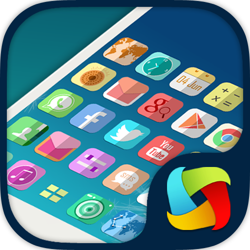 Flat Color Mega Launcher Theme icon