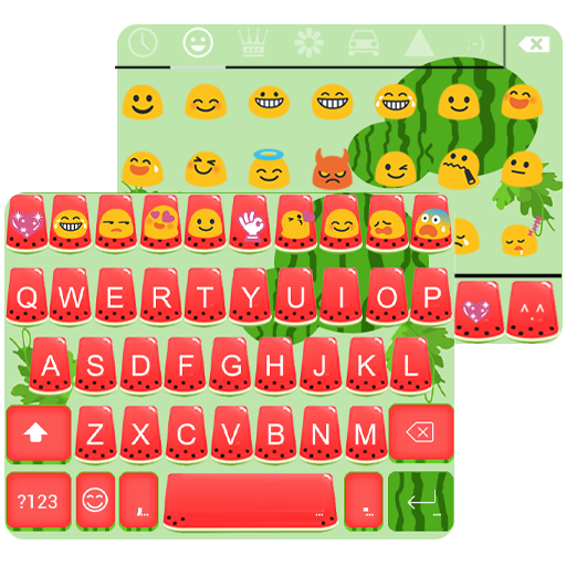 Sweet Watermelon Vitamin Emoji Keyboard Skin icon