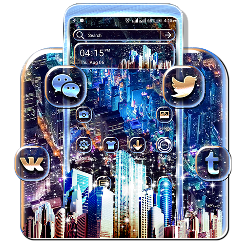 City Night Launcher Theme आइकन