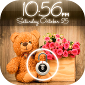 Teddy Bear Pattern Screen Lock icon