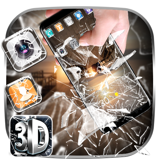 Broken Screen Love Theme icon